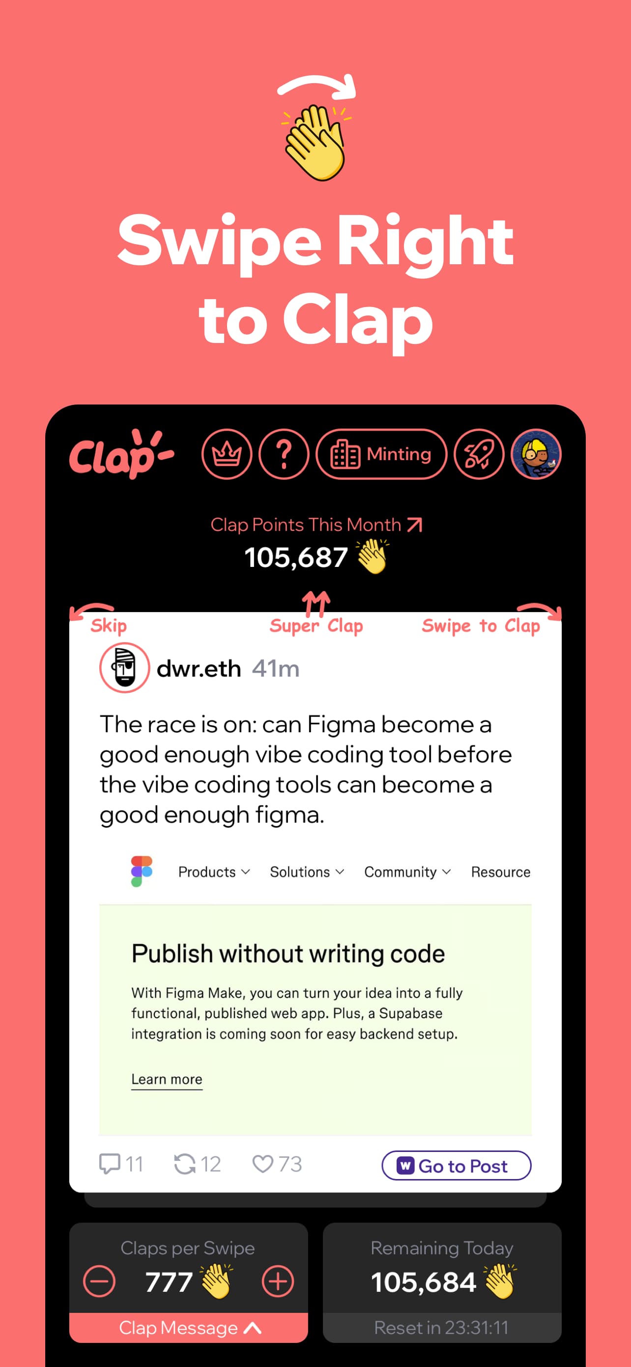 Clap screenshot 1