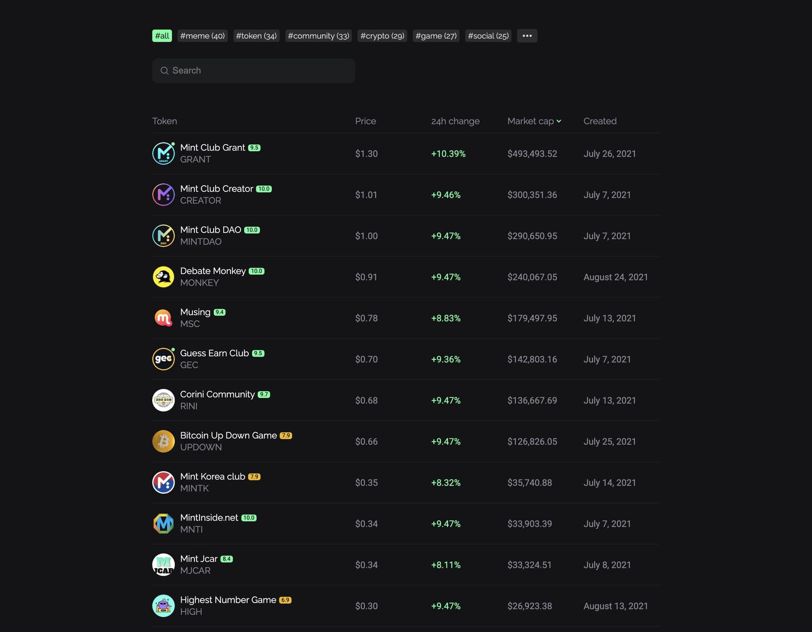 Mint Club V1 screenshot 5